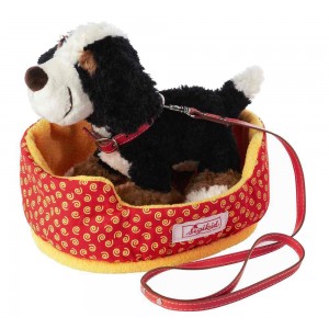 sigikid Kuscheltier Hund mit Korb 38034