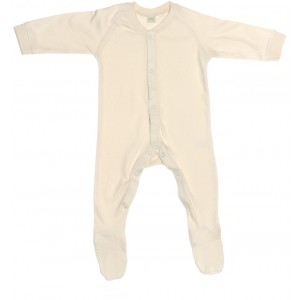 Organic Cotton Baby-Strampler natur