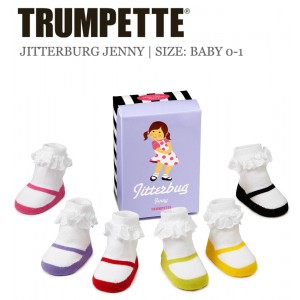 Taufsocken Taufsöckchen Baby-Socken Jitterburg Jenny 6er-Pack