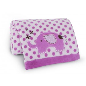 Kids Line Baby-Decke mit Elefant als Geschenk für Mädchen