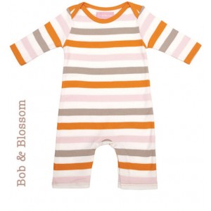 Bob & Blossom Babyschlafanzug bunt gestreift