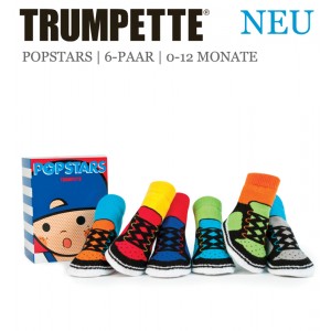 Trumpette Baby-Socken Popstars 6er-Pack