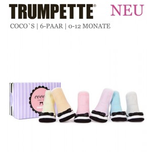 Trumpette Babysocken Cocos pastel Geschenkverpackung