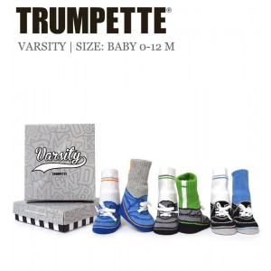 Trumpette 6 Paar Baby-Socken Varsity