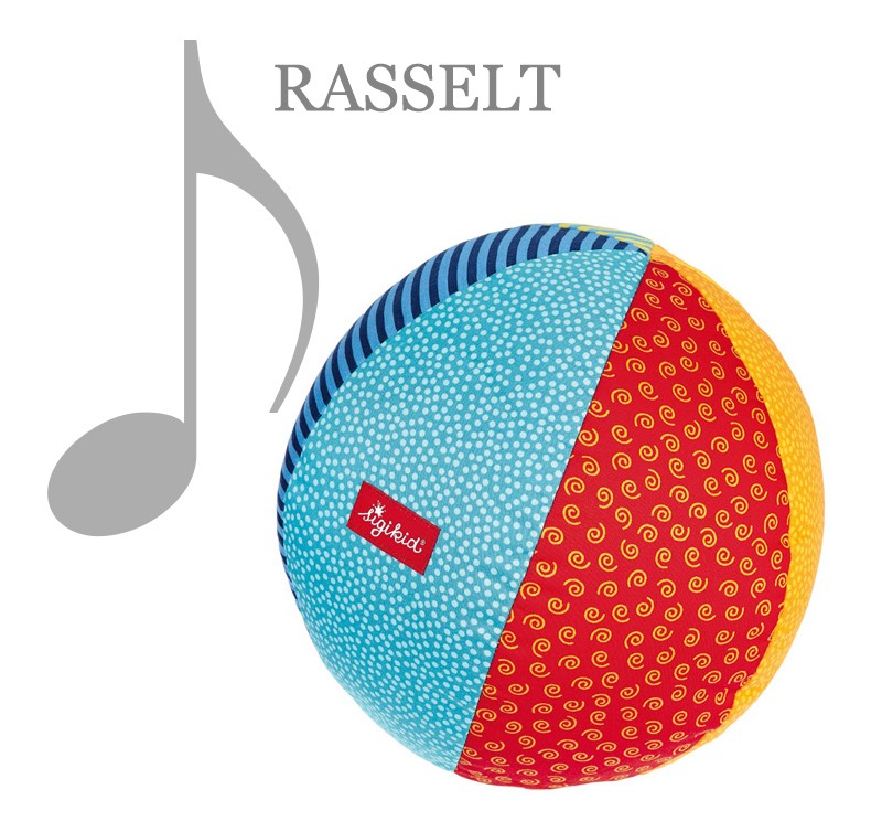 Ball für Babys mit Rassel - Softball 11cm