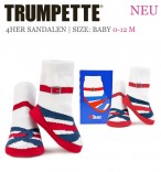 Trumpette 4her Baby-Socken Sandalen 2er-Pack