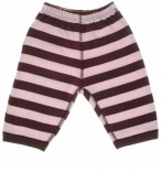 Bob & Blossom Babyhose rosa-braun gestreift