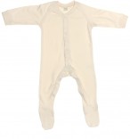 Organic Cotton Baby-Strampler natur