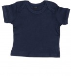 Baby und Kinder T-Shirt mit Couvert-Halsöffnung dunkelblau