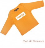 Bob & Blossom Longsleeve "Happy" orange 