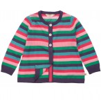 Frugi Baby Strickjacke bunt gestreift