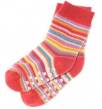 ABS Socken rot geringelt