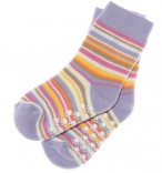 ABS Socken lila geringelt