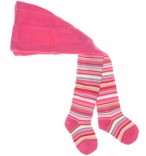 Baby-Strumpfhose pink geringelt