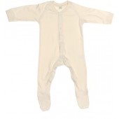 Organic Cotton Baby-Strampler natur