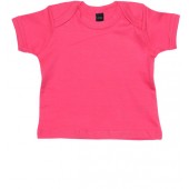 T-Shirt mit Couvert-Halsöffnung pink