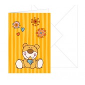 Grußkarte Baby-Neutral Bär mit Umschlag