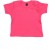 Baby T-Shirt mit Couvert-Halsöffnung pink