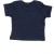 Baby T-Shirt mit Couvert-Halsöffnung dunkelblau
