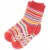 Baby Lauflern-Socken rot geringelt
