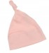 Babymütze mit Knoten rosa