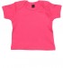 Baby T-Shirt mit Couvert-Halsöffnung pink