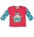 Frugi Baby Bio-Oberteil Campervan Layered Top, Raspberry