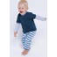 Babyhose blau gestreift