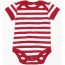 Body rot-weiß gestreift Baby-Mädchen