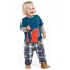 Frugi Jungen Bio-Baby-Oberteil Dino Layered Top