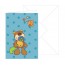 Grußkarte Baby-Junge Bär mit Umschlag